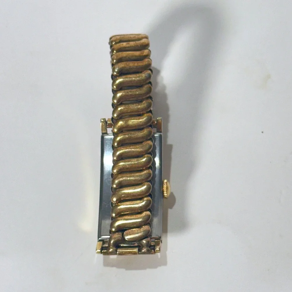 Vintage Bulova Sutton Art Deco 21 Jewels Watch Gold Tone Expansion Restoration